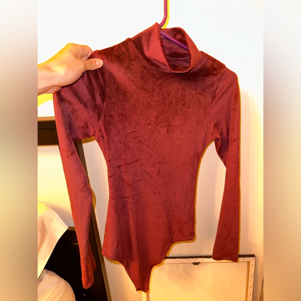 American Eagle Velvet Bodysuit